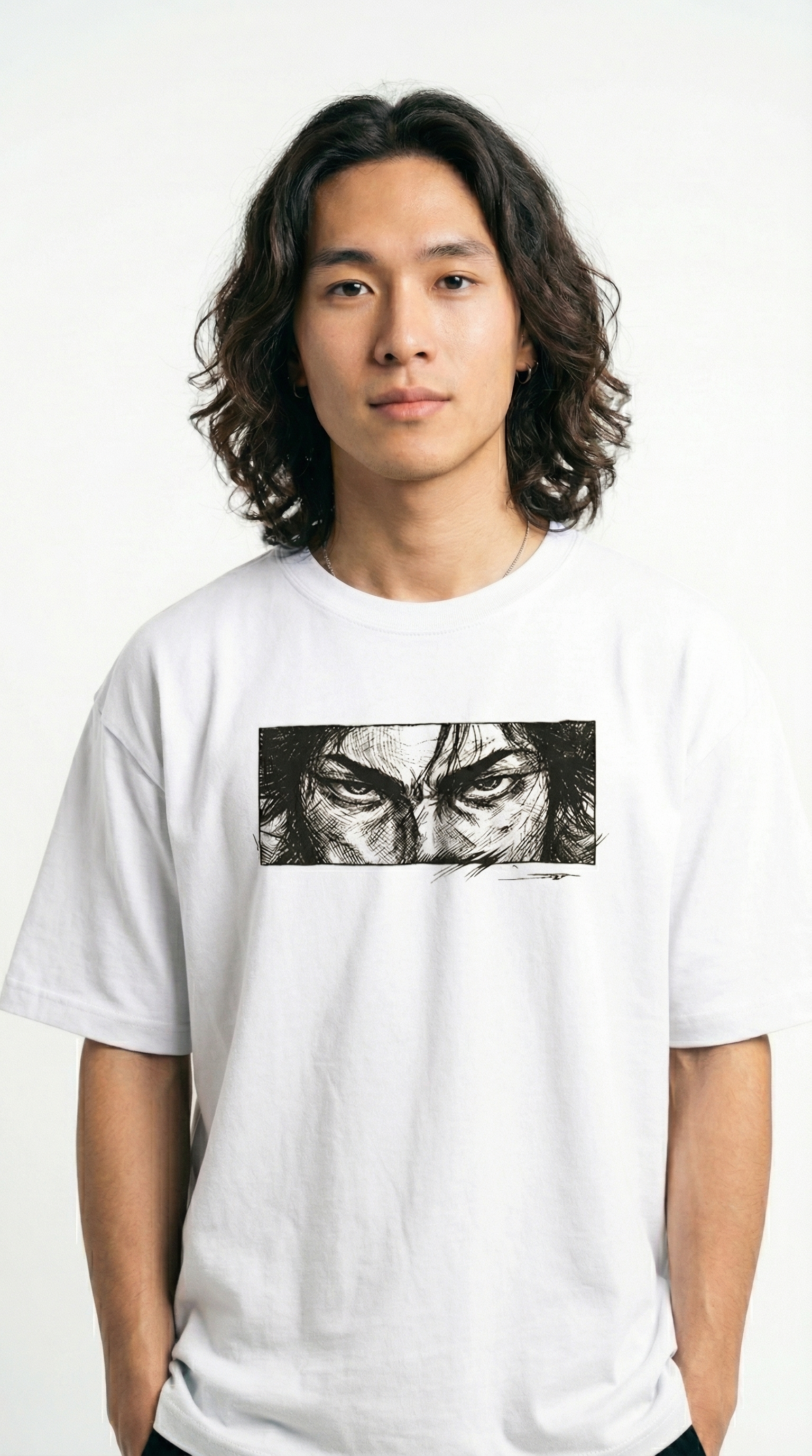 Camisa Musashi Oversized frente branca